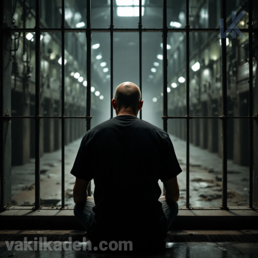مردی در زندان تاریک