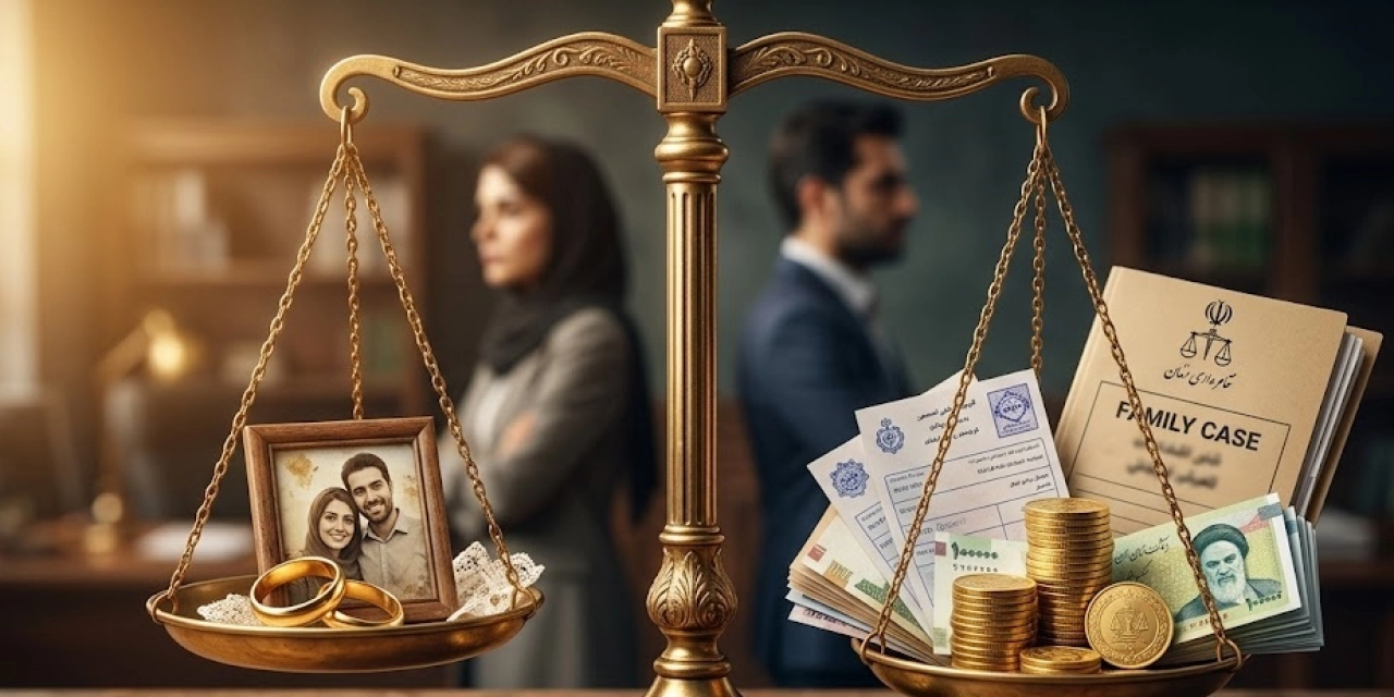 هزینه طلاق در سال ۱۴۰۵ [ تعرفه جدید دادگاه + وکیل + دفترخانه ]