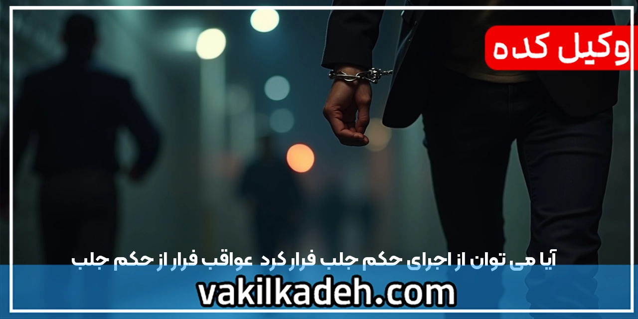 آیا می توان از اجرای حکم جلب فرار کرد | عواقب فرار از حکم جلب