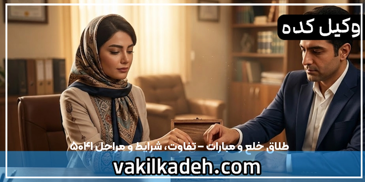 طلاق خلع و مبارات – تفاوت، شرایط و مراحل ۱۴۰۵