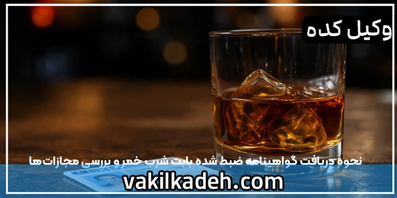 نحوه دریافت گواهینامه ضبط شده بابت شرب خمر و بررسی مجازات‌ها