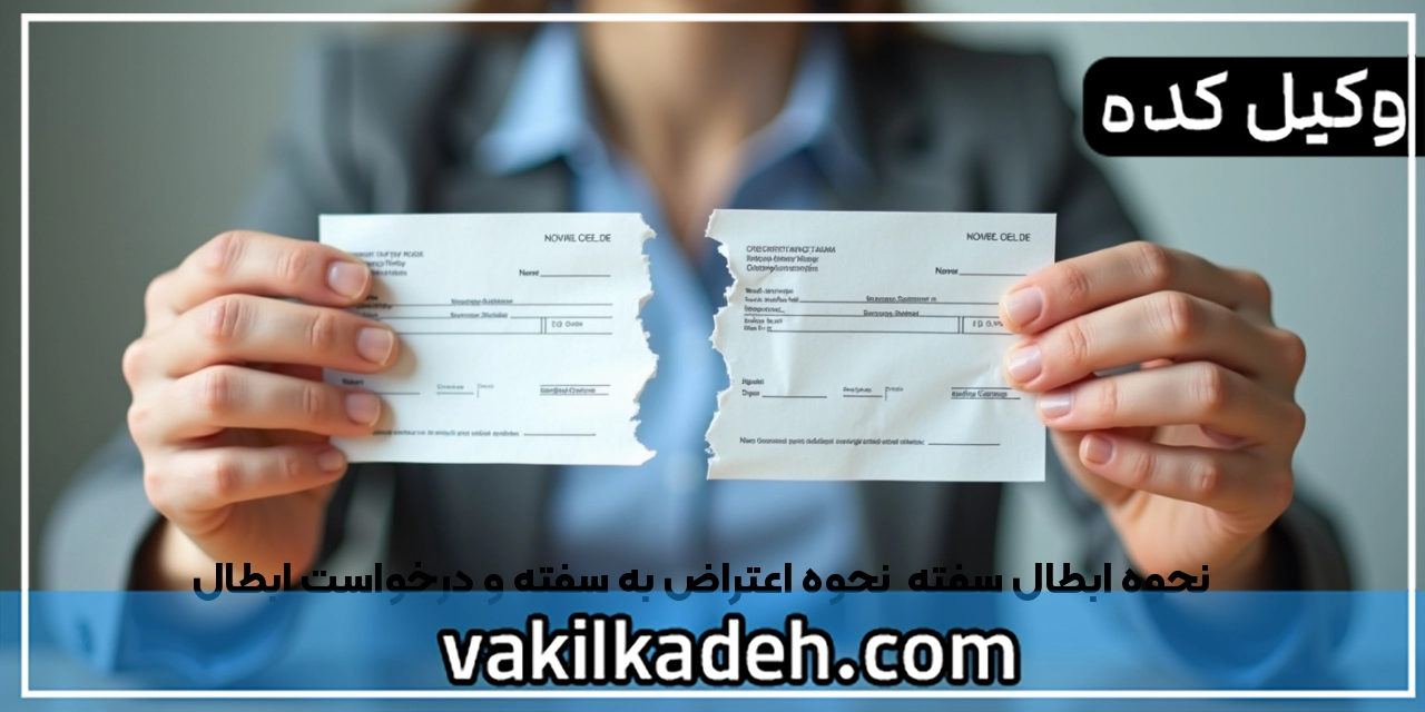 نحوه ابطال سفته | نحوه اعتراض به سفته و درخواست ابطال
